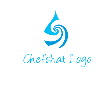 water drop cleaning logo