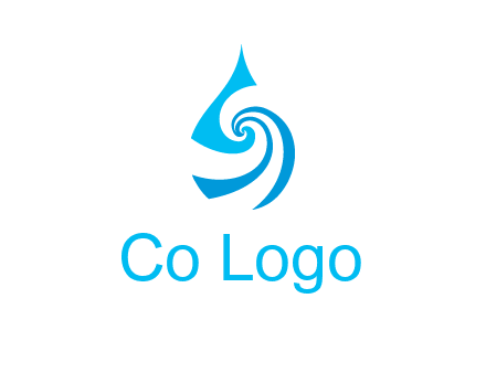 water drop cleaning logo