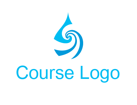 water drop cleaning logo