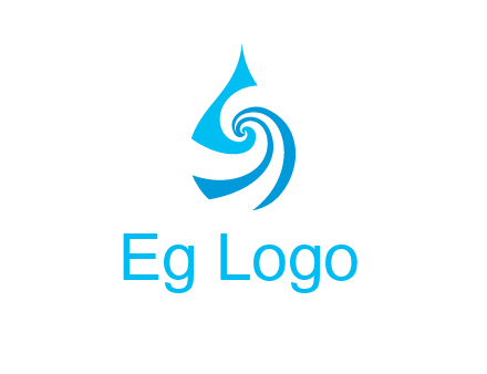 water drop cleaning logo