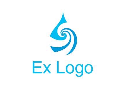 water drop cleaning logo