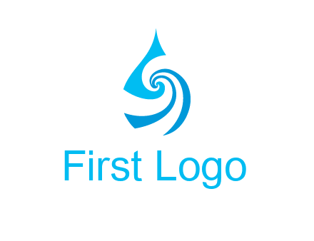 water drop cleaning logo