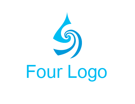 water drop cleaning logo