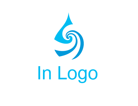 water drop cleaning logo
