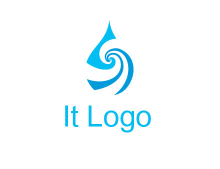 water drop cleaning logo
