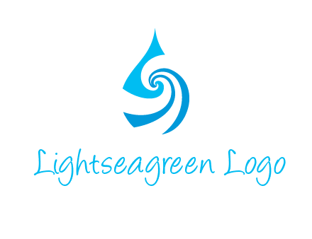 water drop cleaning logo