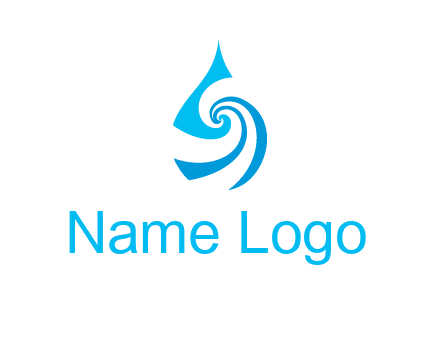 water drop cleaning logo