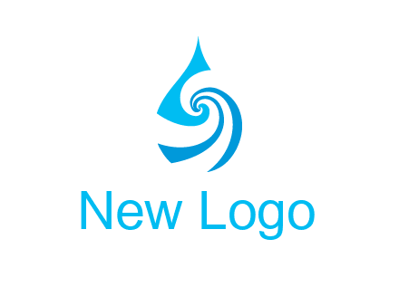 water drop cleaning logo