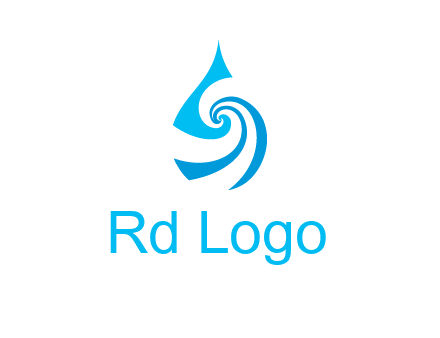 water drop cleaning logo
