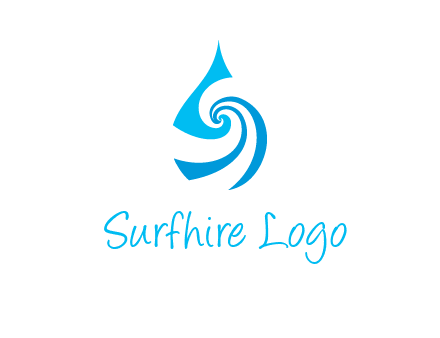 water drop cleaning logo