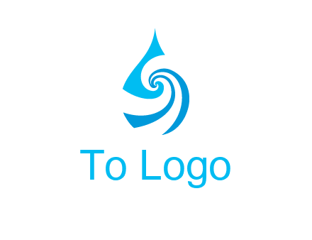 water drop cleaning logo