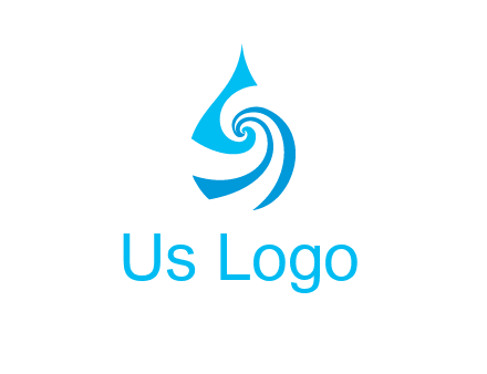 water drop cleaning logo
