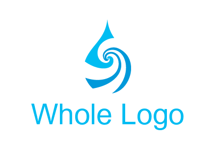 water drop cleaning logo