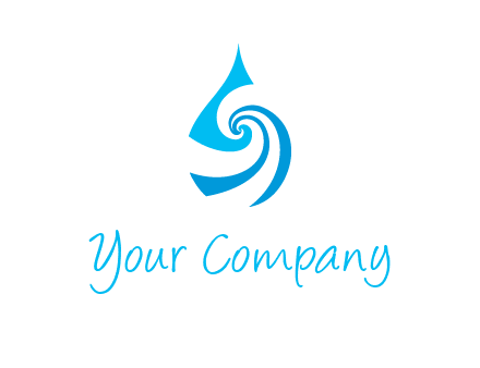water drop cleaning logo