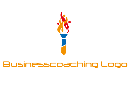 tie forming a torch