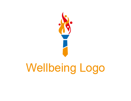 tie forming a torch