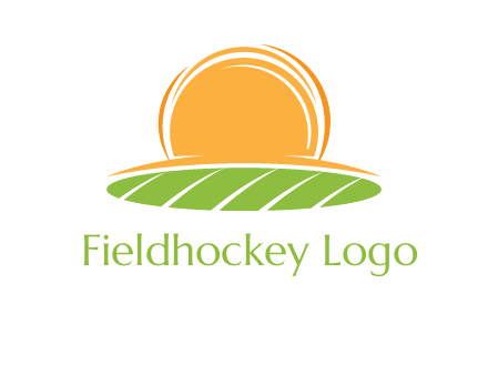 farm field with rising sun logo