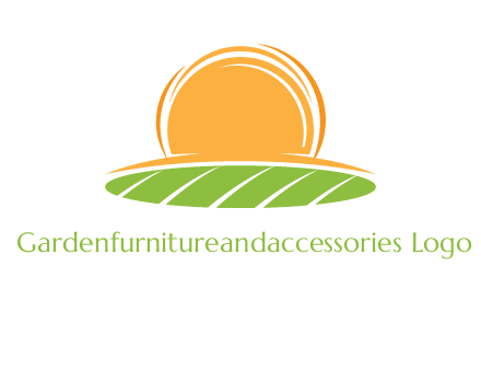 farm field with rising sun logo
