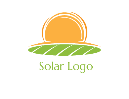 farm field with rising sun logo