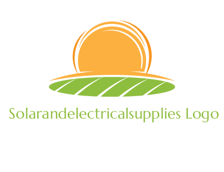 farm field with rising sun logo