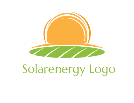 farm field with rising sun logo