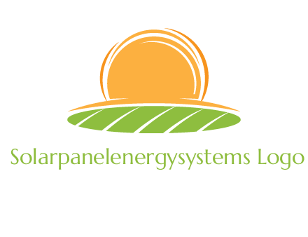 farm field with rising sun logo