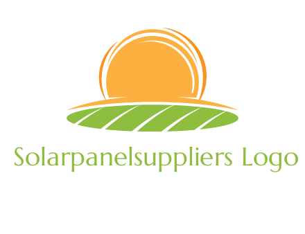 farm field with rising sun logo
