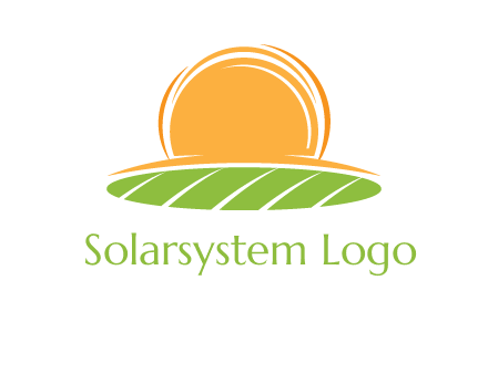 farm field with rising sun logo