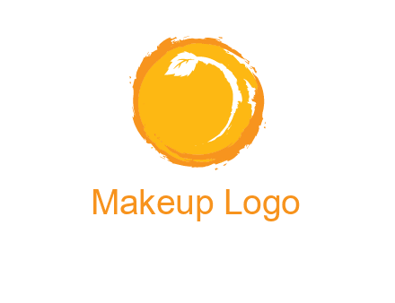 abstract leaf with circle icon
