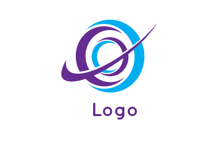 circle made of swooshes logo