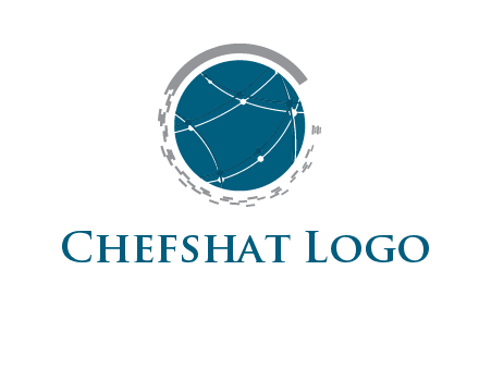 tech connection inside globe logo