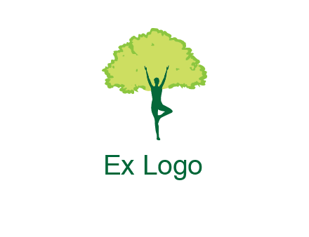 person with tree logo