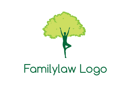 person with tree logo