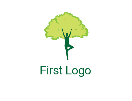 person with tree logo