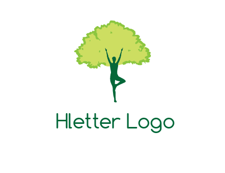 person with tree logo