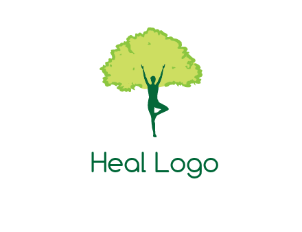 person with tree logo