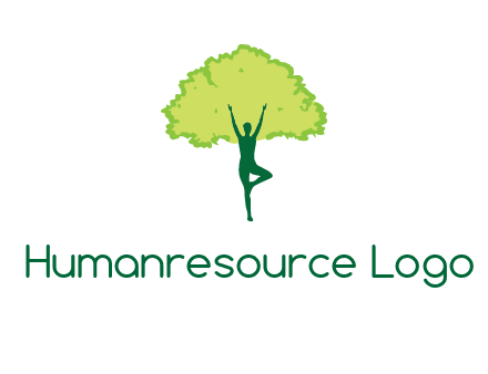 person with tree logo