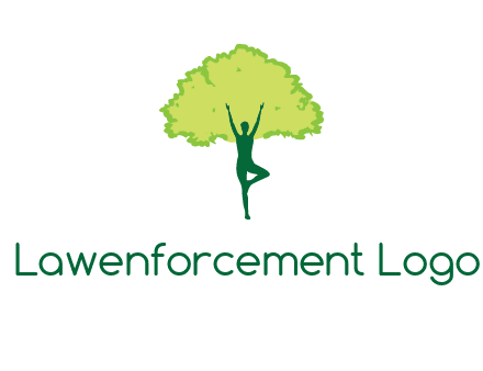 person with tree logo
