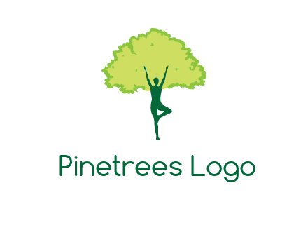 person with tree logo