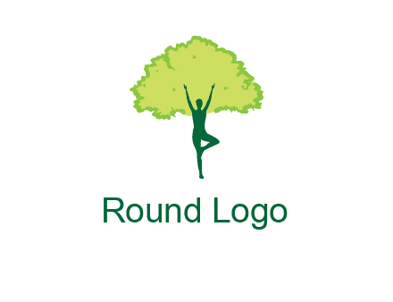 person with tree logo