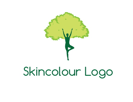 person with tree logo