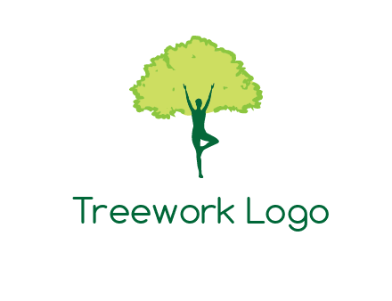 person with tree logo