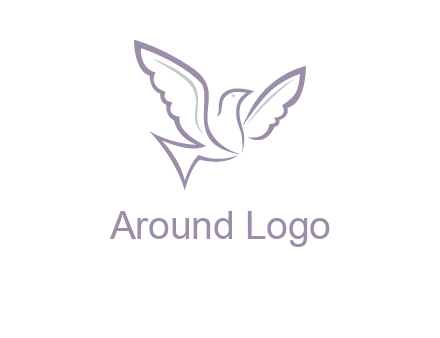 abstract bird logo