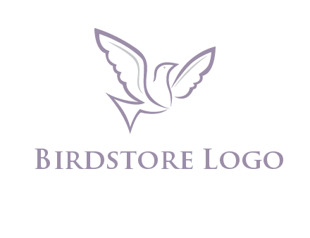 abstract bird logo