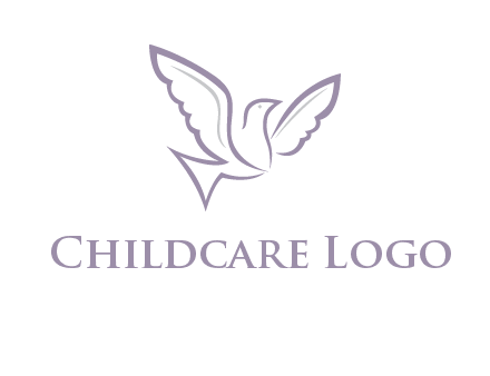 abstract bird logo