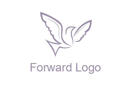 abstract bird logo