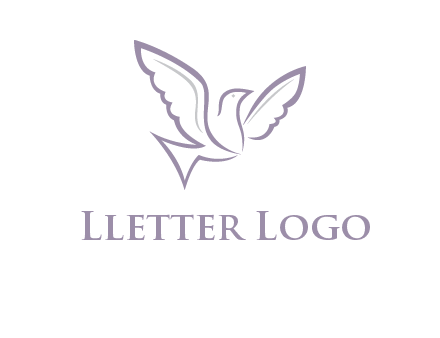 abstract bird logo