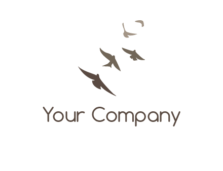 flying birds logo