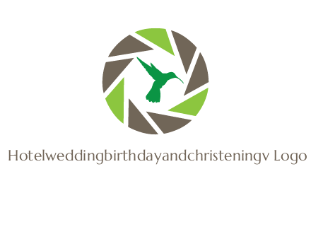 bird inside camera shutter logo
