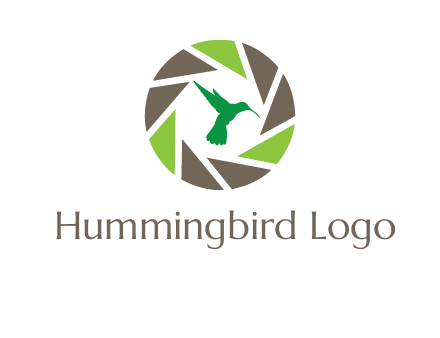 bird inside camera shutter logo